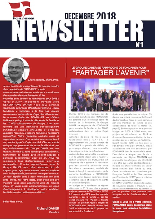 Newsletter Fondaher 2018