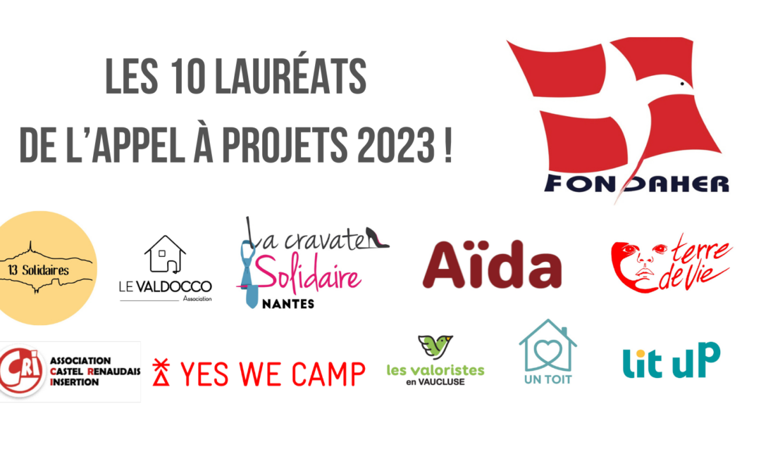 Appel à Projets Fondaher 2023, un grand millésime !