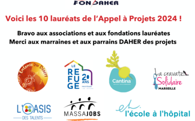 Les 10 lauréats de l’appel à projets 2024 !
