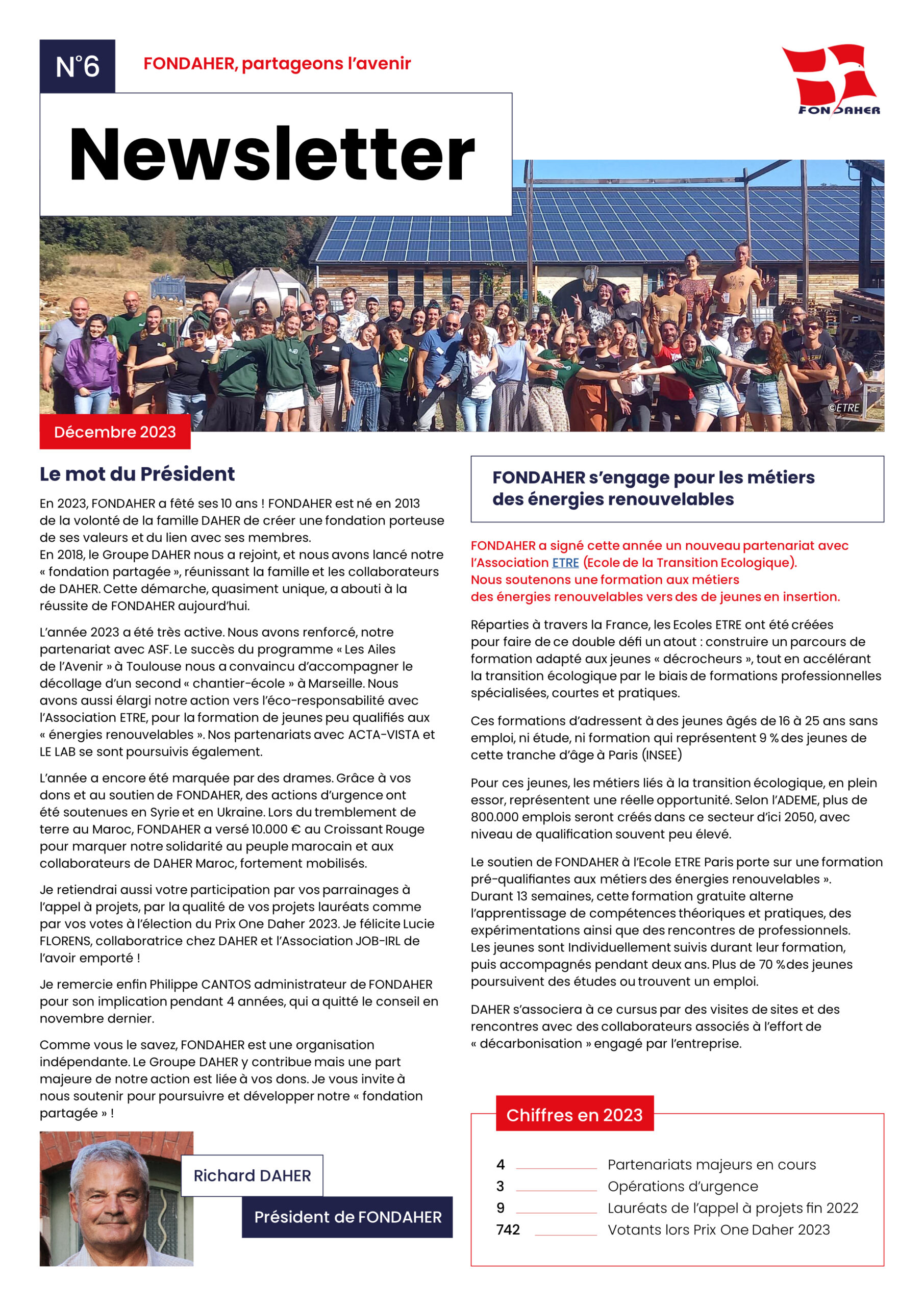 Newsletter Fondaher 2023