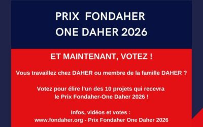 Prix Fondaher One Daher 26, votez !